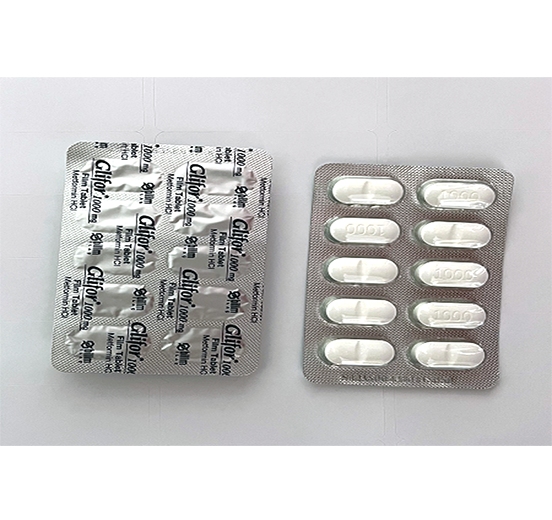 Metformin 1000mg x 10 Tablets